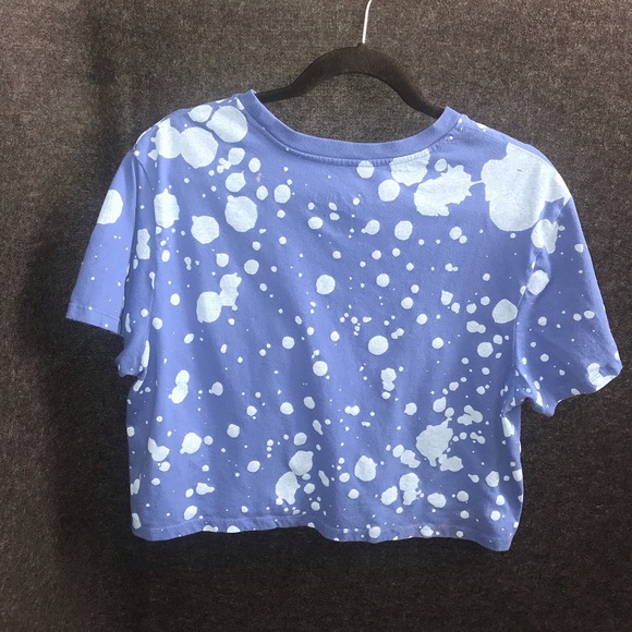 Sailor Moon Shirt Women's 2XL Blue Crop Splatter Princess Serena Anime *Flaw - Picture 6 of 8